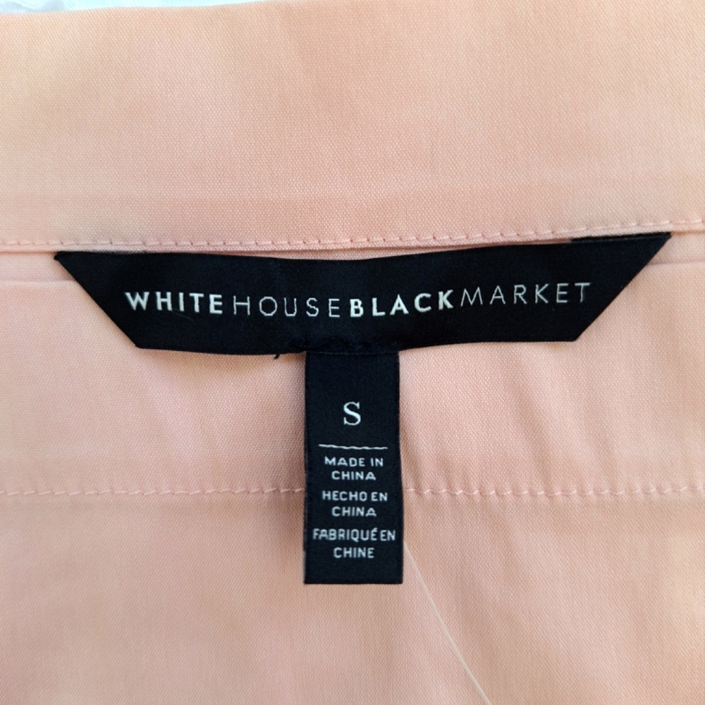 NWT- White House Black Market Ballerina Blouse – Size Small – Light Pink - Picture 4 of 5